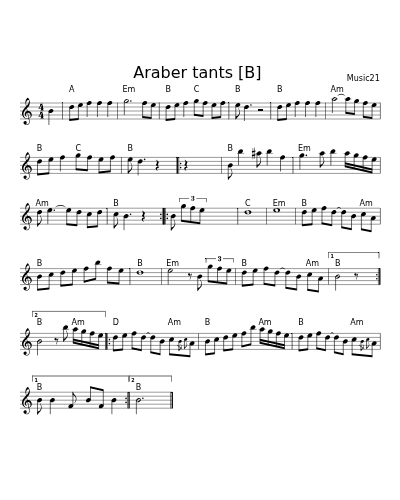 Araber tants  [B]