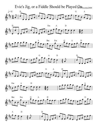 Evie's Jig, or a Fiddle Should be Played On