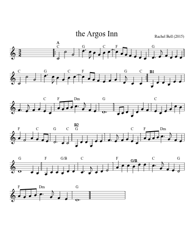 the Argos Inn sheet music preview