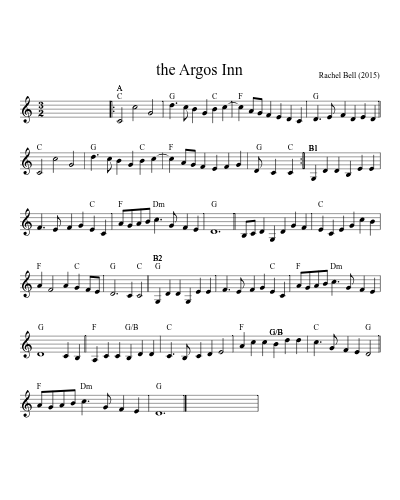 the Argos Inn (Version 2) sheet music preview