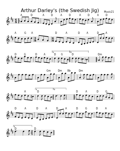 Arthur Darley's (the Swedish Jig) (Version 2)