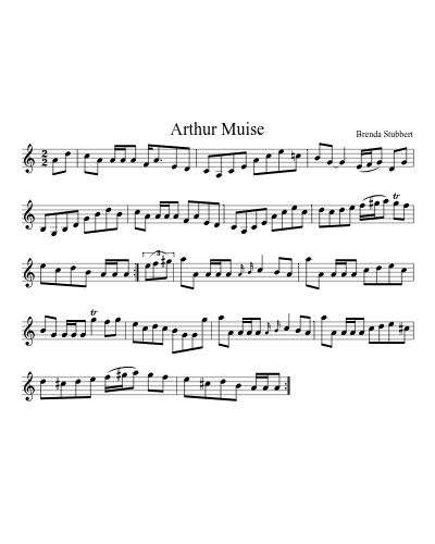 Arthur Muise sheet music preview