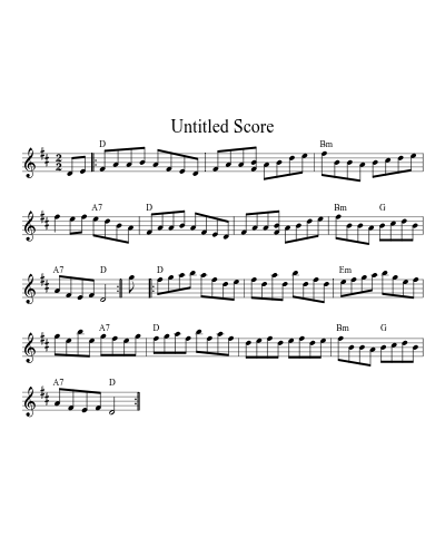 Arthurs Seat (Version 2) sheet music preview