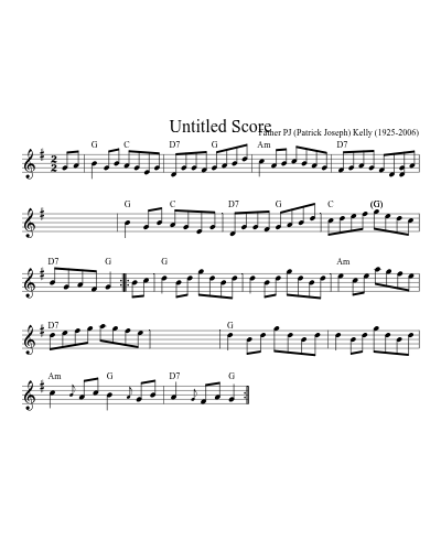 Arthurs Seat (Version 3) sheet music preview