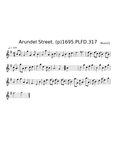 Arundel Street. (p)1695.PLFD.317