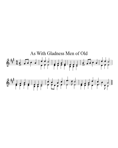 As With Gladness Men of Old preview