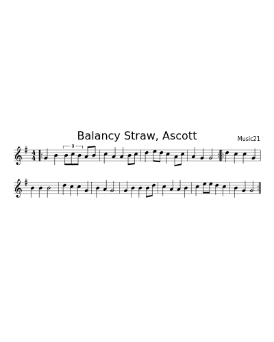 Balancy Straw, Ascott