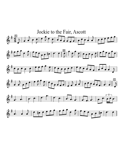 Jockie to the Fair, Ascott