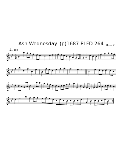 Ash Wednesday. (p)1687.PLFD.264