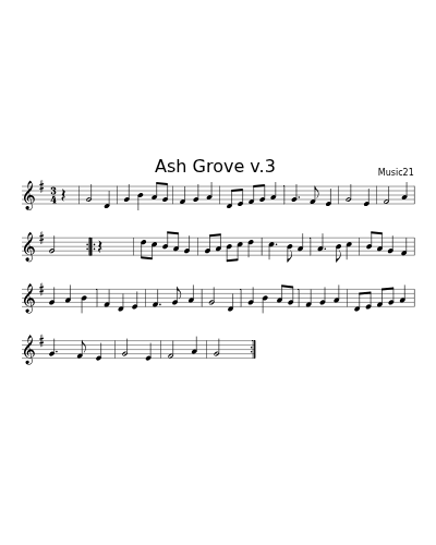 Ash Grove  v.3 (Ash Grove Standpiece)