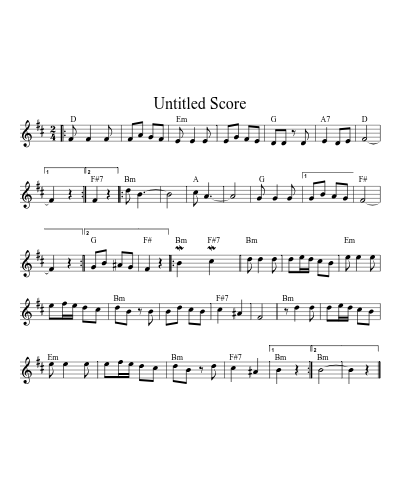 Asher Bara123 (Version 2) sheet music preview