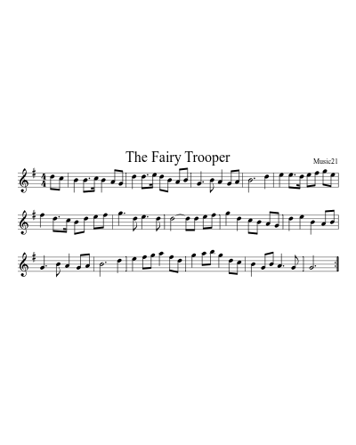 The Fairy Trooper sheet music preview