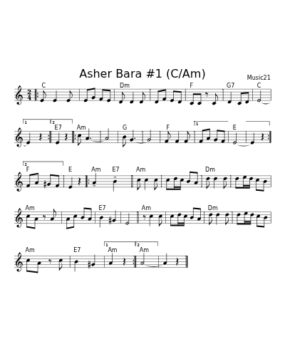 Asher Bara #1 (C/Am)