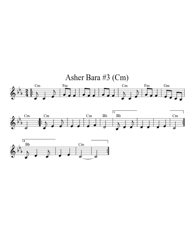 Asher Bara #3 (Cm)