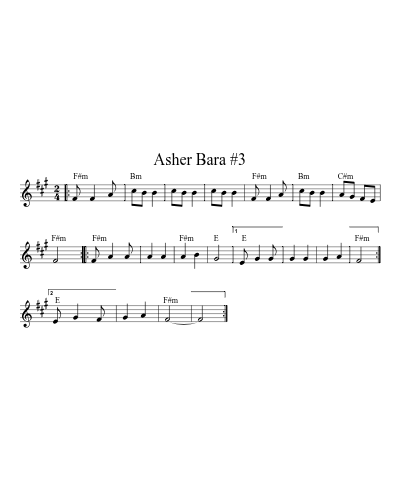 Asher Bara #3 (Asherbara B)