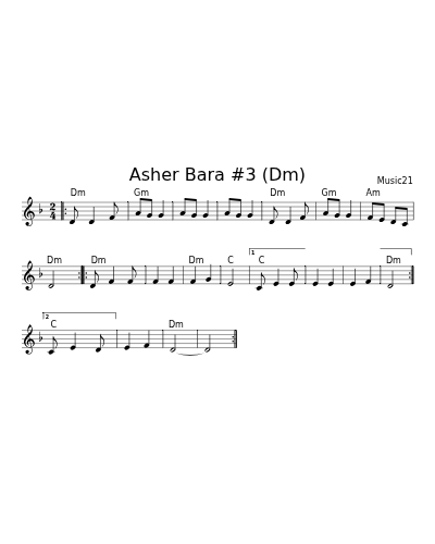 Asher Bara #3 (Dm) (Asherbara C)
