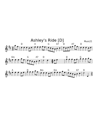Ashley's Ride   [D] (Version 2)
