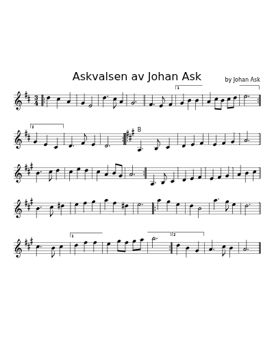 Askvalsen av Johan Ask