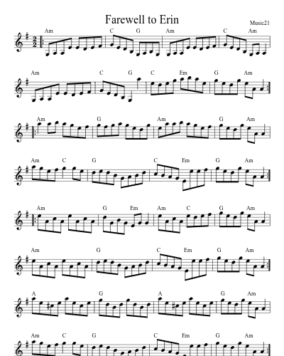 Farewell to Erin (Version 2) preview
