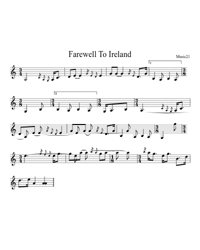Farewell to Ireland (Version 2) preview