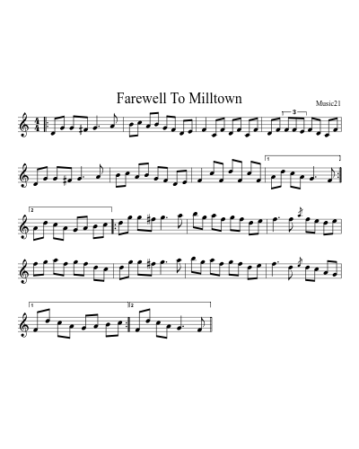 Farewell To Milltown preview