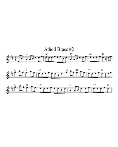 Atholl Braes #2 (Version 6) sheet music preview