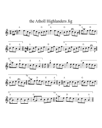 the Atholl Highlanders Jig (Version 3)