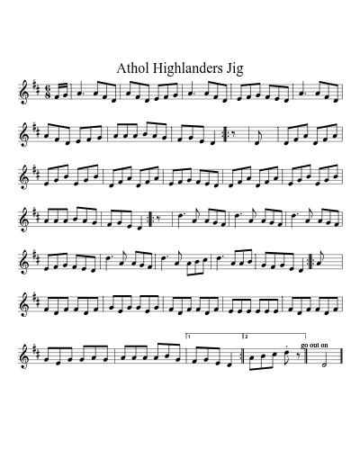 Athol Highlanders Jig (Version 3)