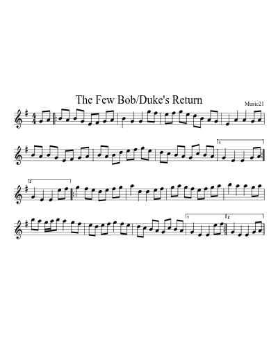 The Few Bob/Duke's Return