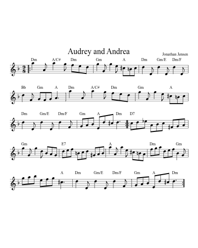 Audrey and Andrea (Version 3)