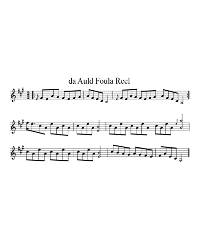 da Auld Foula Reel preview