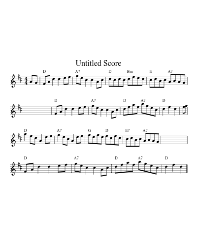 Auld Reekie Hornpipe (Version 7) sheet music preview