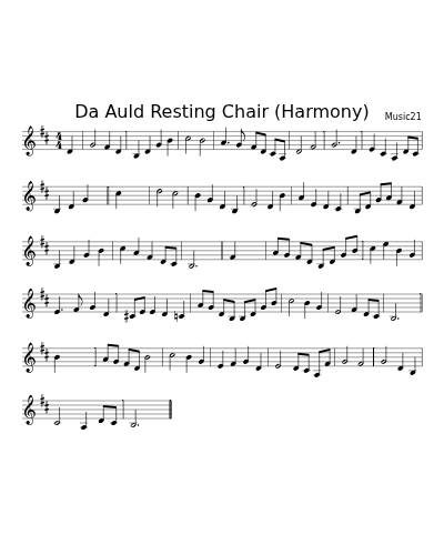 Da Auld Resting Chair (Harmony) (Version 2)