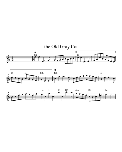 the Old Gray Cat