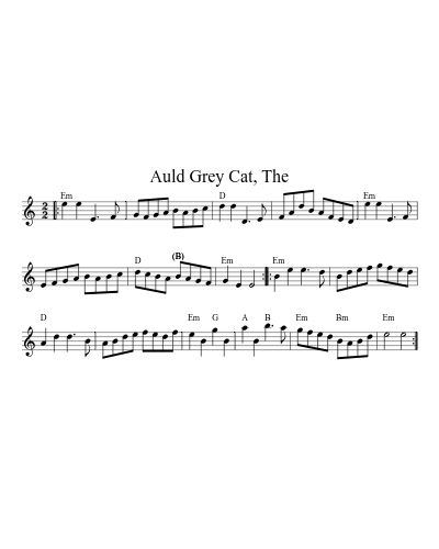 Auld Grey Cat, The (Version 4)