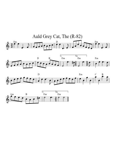 Auld Grey Cat, The (R-82)