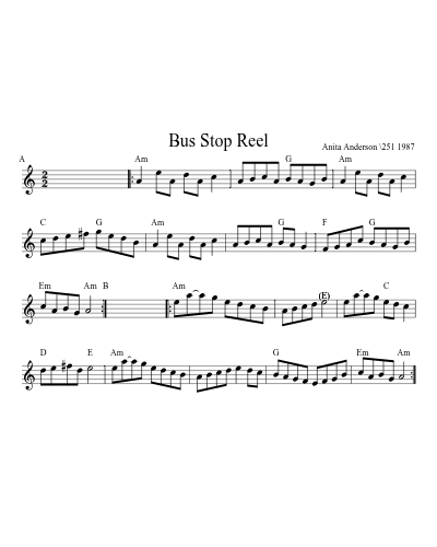 Bus Stop Reel (Auld Grey Cat Set)