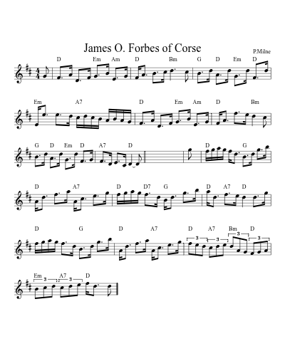 James O. Forbes of Corse (Version 2)