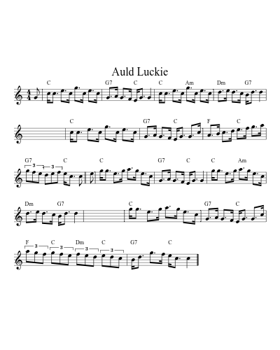 Auld Luckie (Version 2)