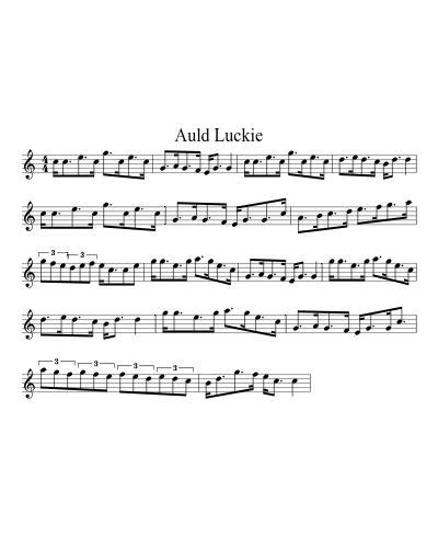 Auld Luckie (Version 3)