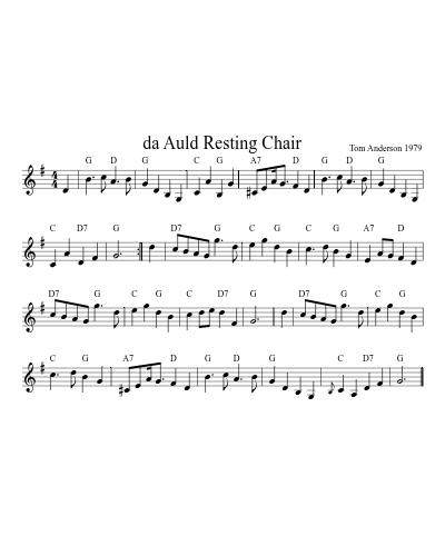da Auld Resting Chair (Version 4)
