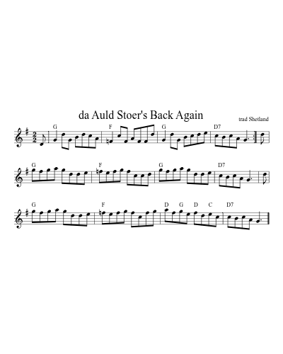 da Auld Stoer's Back Again (Version 3)