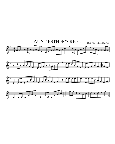 AUNT ESTHER'S REEL (Version 2)