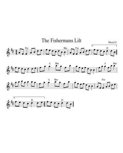 The Fishermans Lilt sheet music preview
