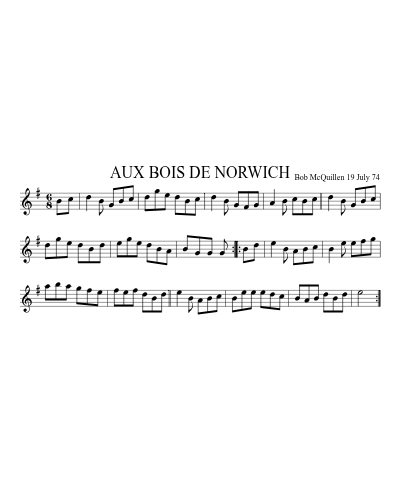 AUX BOIS DE NORWICH (Version 2) preview