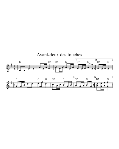 Avant-deux des touches (Version 4)