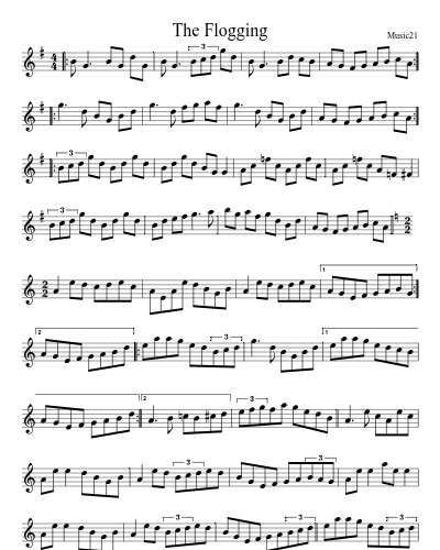 The Flogging sheet music preview