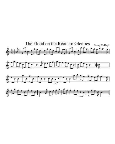 The Flood on the Road To Glenties sheet music preview