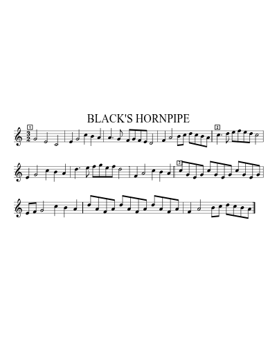 BLACK'S HORNPIPE
