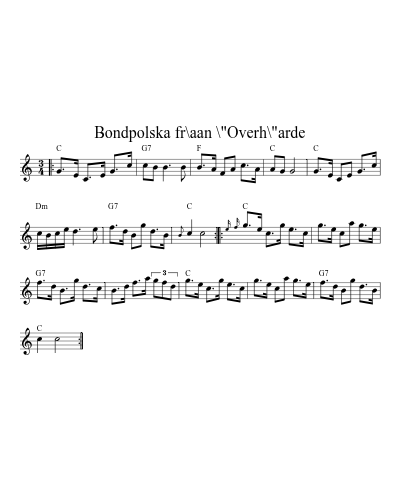 Bondpolska fr\aan \"Overh\"arde (Version 2)